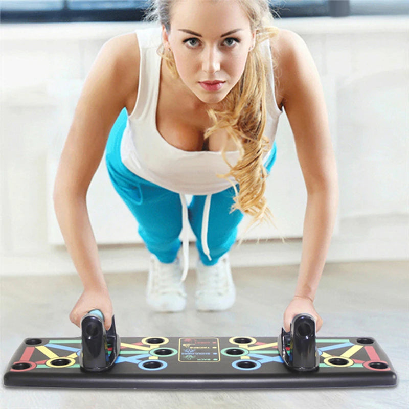 14 In 1 Push-up Board Foldable Push Up Rack Adjustable Body Building Workout Muscle Training Gym Fitness Exercise Pushup Stand