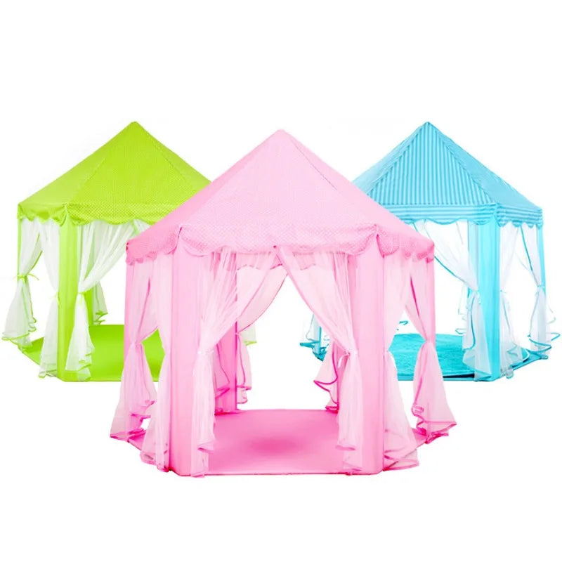 Children's Tent New Tulle Hexagonal Children's Game House Princess Game Castle Tent