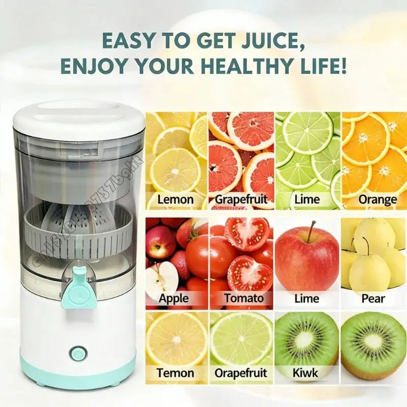 Portable Electric Fruit Juicer With 7.4V Twin Battery System And USB C Charging For Oranges Lemons Grapefruits 4XFB