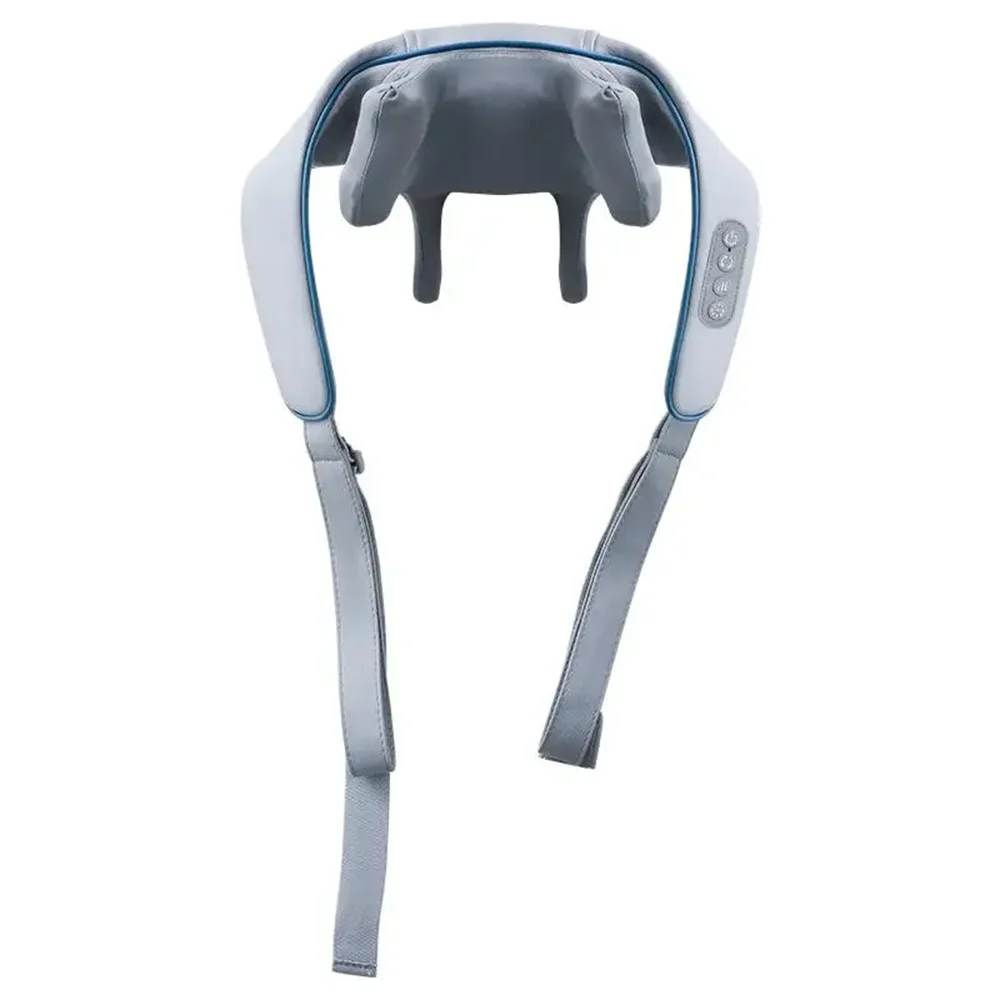 2025 Bionic Neck Shoulder Massager Kneading Massager Shawl 3-Level Modes Neck Cervical Waist Leg Body Muscles Massage Pillow