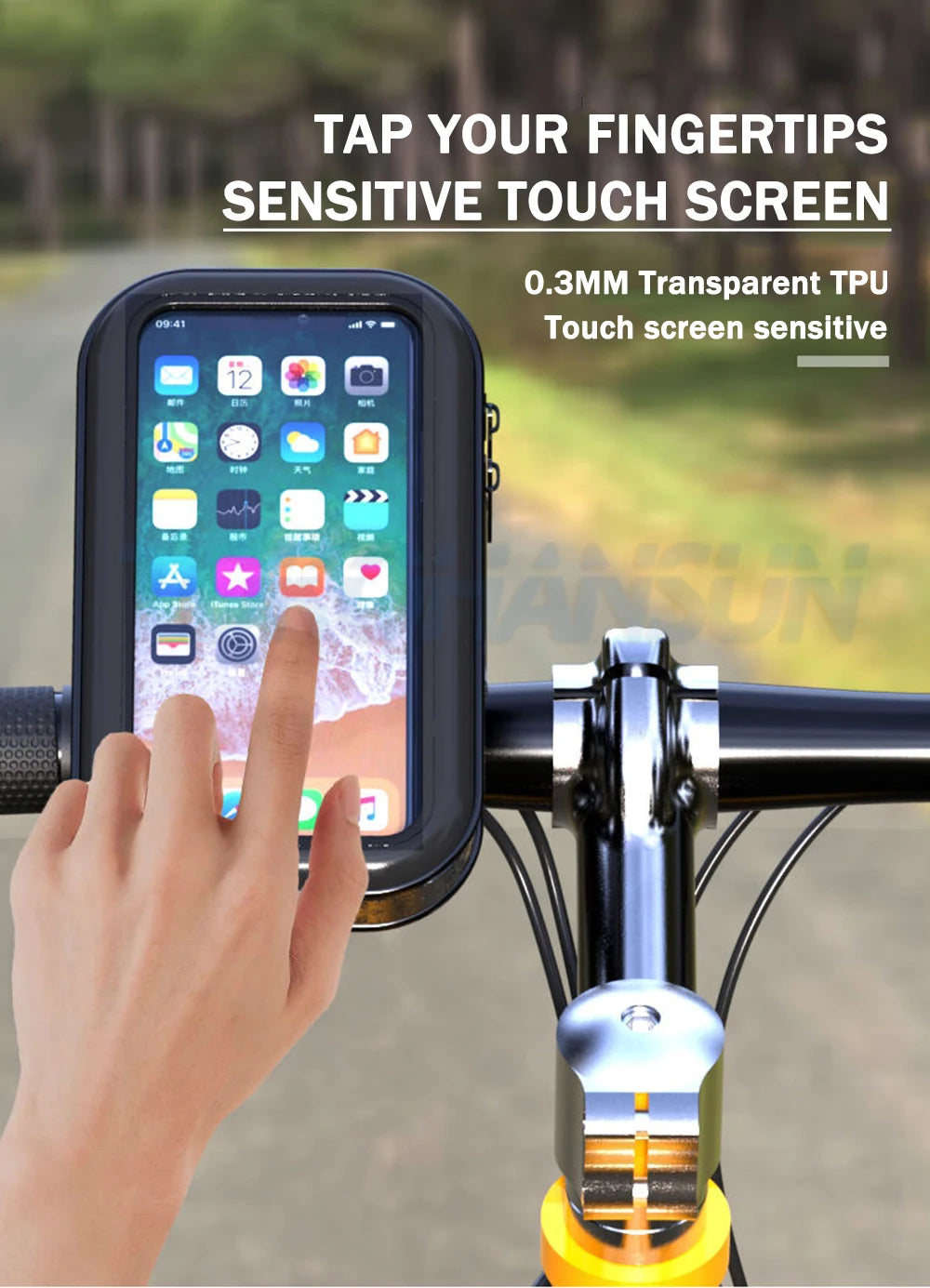 Motorcycle Phone Holder Support Telephone Mobile Stand For Moto Support For iPhone Cellphone Bicycle Holder Waterproof Bag