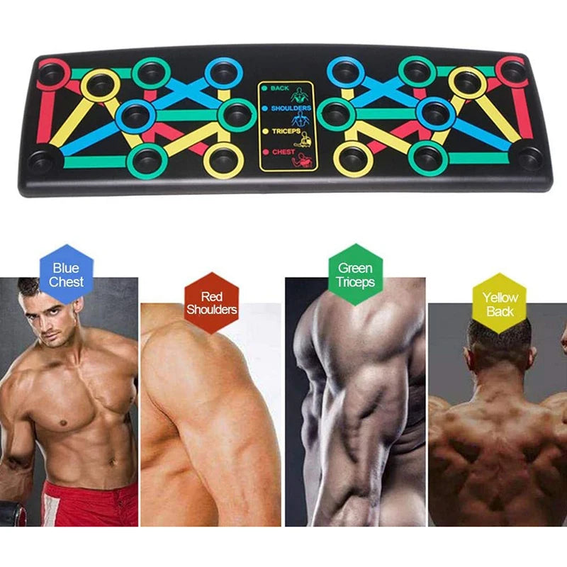 14 In 1 Push-up Board Foldable Push Up Rack Adjustable Body Building Workout Muscle Training Gym Fitness Exercise Pushup Stand