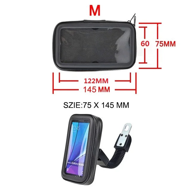 Motorcycle Phone Holder Support Telephone Mobile Stand For Moto Support For iPhone Cellphone Bicycle Holder Waterproof Bag