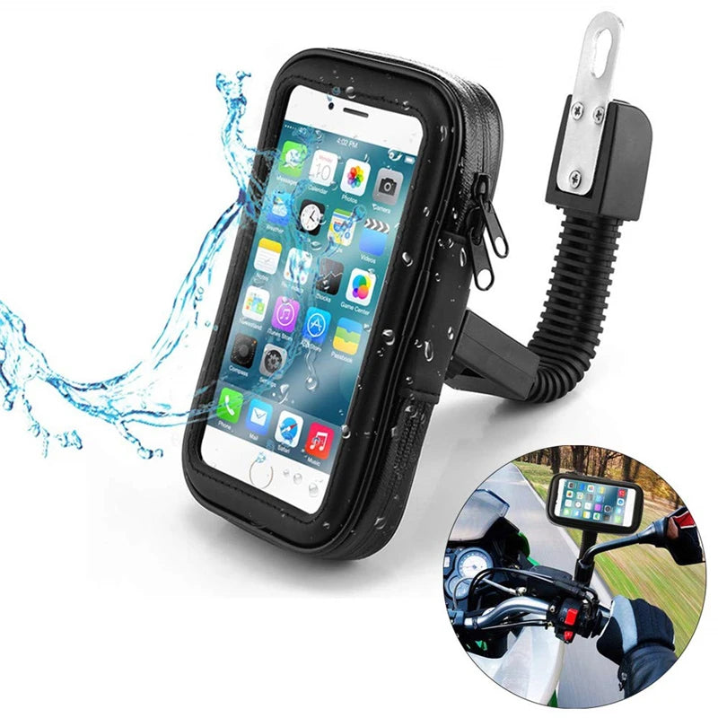 Motorcycle Phone Holder Support Telephone Mobile Stand For Moto Support For iPhone Cellphone Bicycle Holder Waterproof Bag