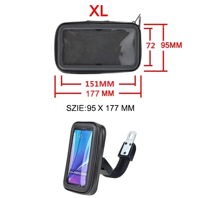 Motorcycle Phone Holder Support Telephone Mobile Stand For Moto Support For iPhone Cellphone Bicycle Holder Waterproof Bag