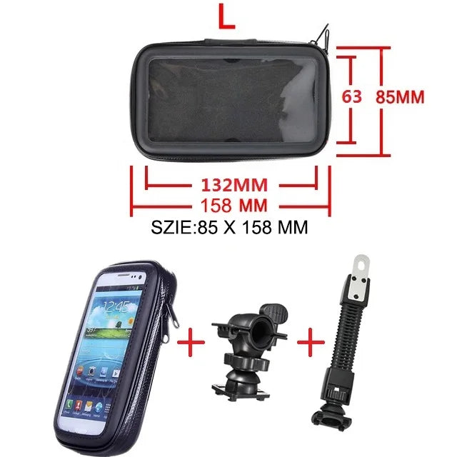 Motorcycle Phone Holder Support Telephone Mobile Stand For Moto Support For iPhone Cellphone Bicycle Holder Waterproof Bag