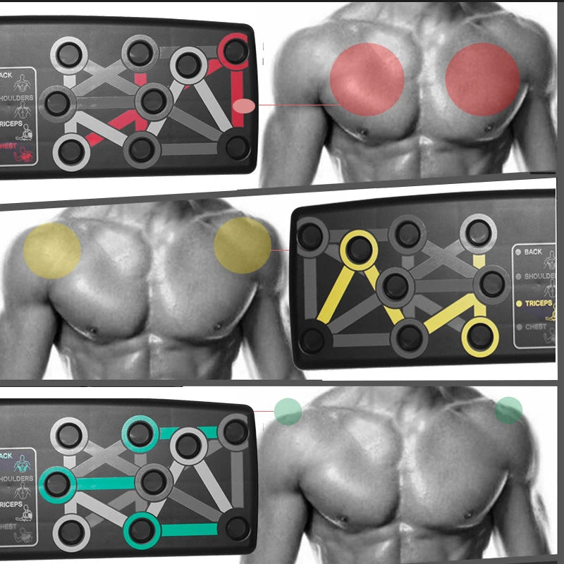 14 In 1 Push-up Board Foldable Push Up Rack Adjustable Body Building Workout Muscle Training Gym Fitness Exercise Pushup Stand