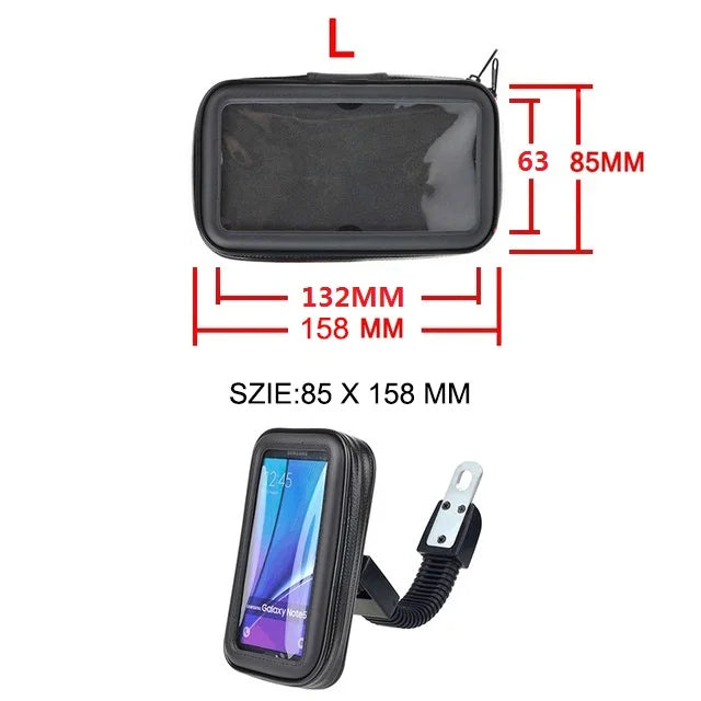 Motorcycle Phone Holder Support Telephone Mobile Stand For Moto Support For iPhone Cellphone Bicycle Holder Waterproof Bag