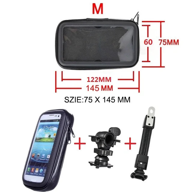 Motorcycle Phone Holder Support Telephone Mobile Stand For Moto Support For iPhone Cellphone Bicycle Holder Waterproof Bag