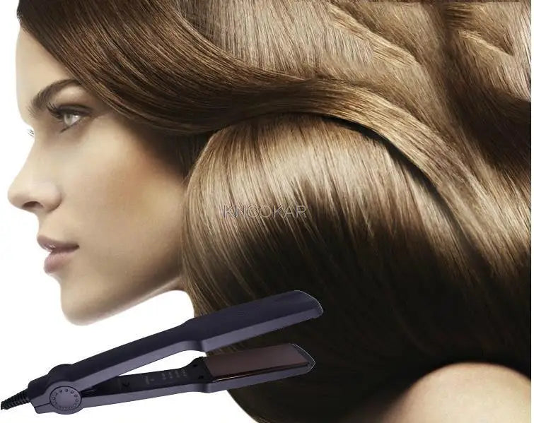 Ceramic electric plywood straight iron does not hurt hair straightening powder air bang buckle straight hair iron and ironing bo