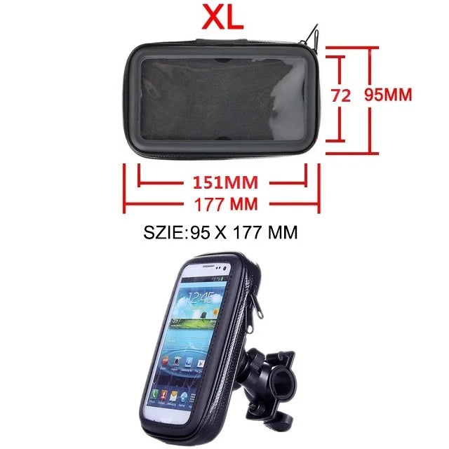 Motorcycle Phone Holder Support Telephone Mobile Stand For Moto Support For iPhone Cellphone Bicycle Holder Waterproof Bag