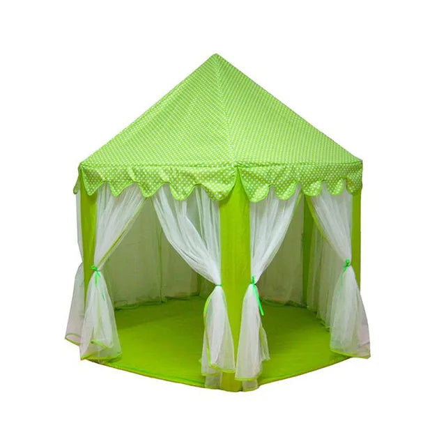 Princess Tent Girls Large Playhouse Kids Castle Play Tent Lights Toy for Children Indoor and Outdoor Play house Tipi teepee