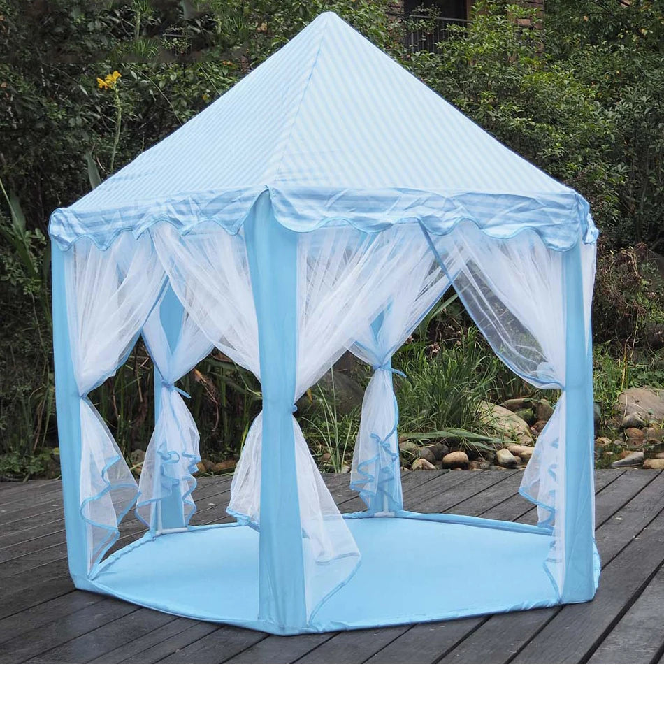 Princess Tent Girls Large Playhouse Kids Castle Play Tent Lights Toy for Children Indoor and Outdoor Play house Tipi teepee