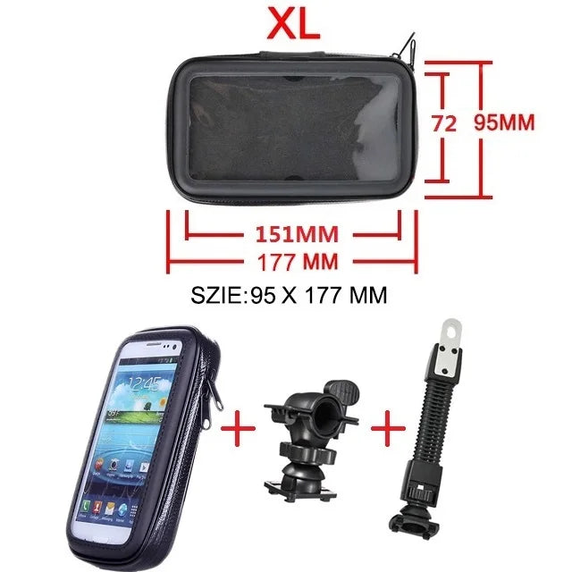 Motorcycle Phone Holder Support Telephone Mobile Stand For Moto Support For iPhone Cellphone Bicycle Holder Waterproof Bag
