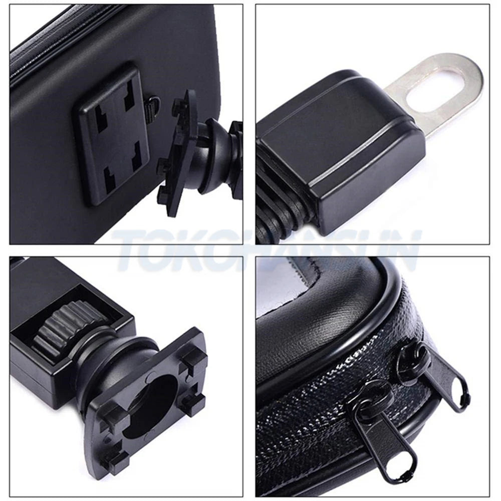 Motorcycle Phone Holder Support Telephone Mobile Stand For Moto Support For iPhone Cellphone Bicycle Holder Waterproof Bag