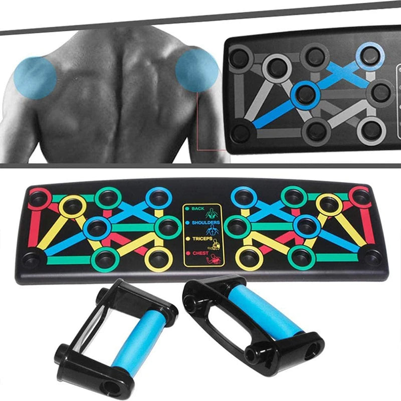 14 In 1 Push-up Board Foldable Push Up Rack Adjustable Body Building Workout Muscle Training Gym Fitness Exercise Pushup Stand