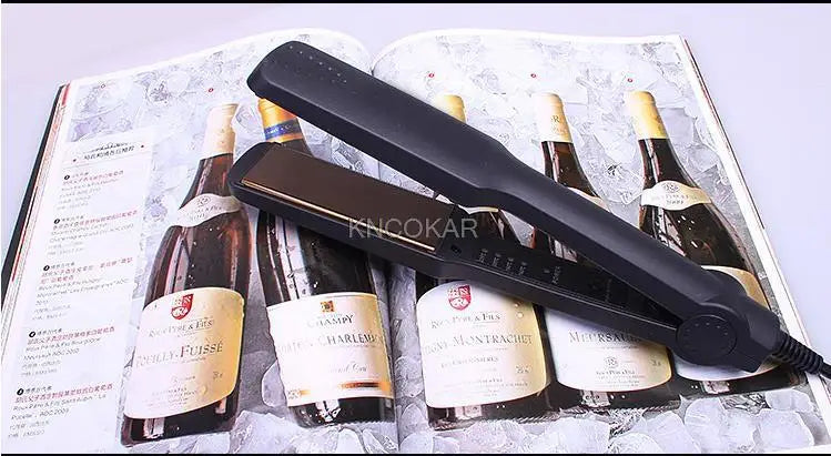 Ceramic electric plywood straight iron does not hurt hair straightening powder air bang buckle straight hair iron and ironing bo