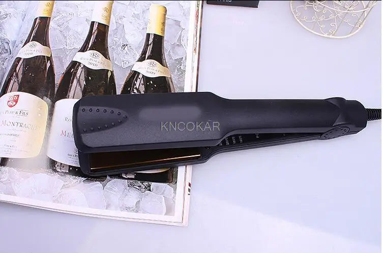 Ceramic electric plywood straight iron does not hurt hair straightening powder air bang buckle straight hair iron and ironing bo