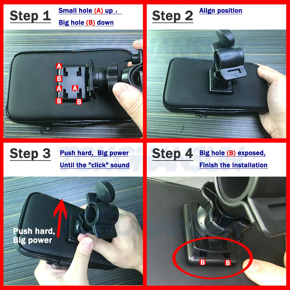 Motorcycle Phone Holder Support Telephone Mobile Stand For Moto Support For iPhone Cellphone Bicycle Holder Waterproof Bag