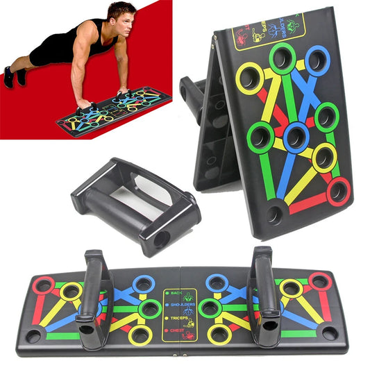 14 In 1 Push-up Board Foldable Push Up Rack Adjustable Body Building Workout Muscle Training Gym Fitness Exercise Pushup Stand