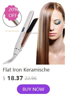 Ceramic electric plywood straight iron does not hurt hair straightening powder air bang buckle straight hair iron and ironing bo