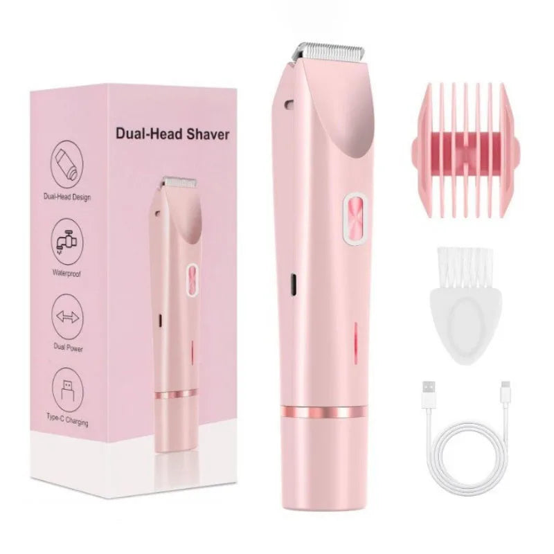 Electric Shaver for Woman Double Head Dual Purpose Razor Body Underarm Bikini Skin and Body Care Appliances Adults Women Tools