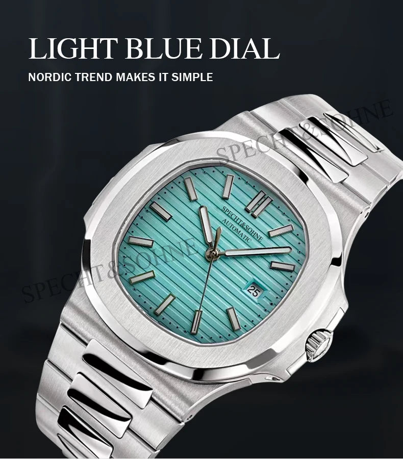 2025 Specht&Sohne New Hot Selling Men's Automatic Mechanical Watch Sapphire Crystal Stainless Steel Sports Watch Waterproof 50M