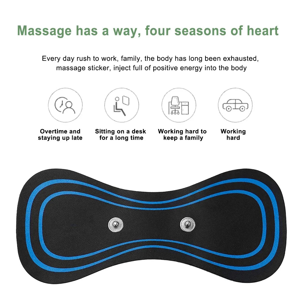 Tens Body Massager Patch EMS Neck Massager Gels Pads for Trainer Hip Exerciser Replacement Muscle Stimulator Sticker Accessories