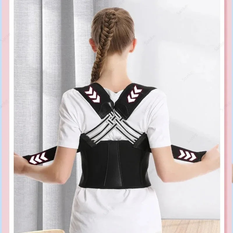 Posture Corrector for Women & Men – Adjustable Back Brace, Scoliosis & Hunchback Support, Spine Alignment