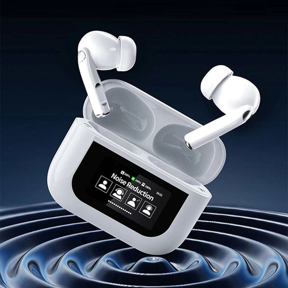 Wireless BT 5.4 Real Time Translator Earbuds Smart Touch Screen Housing 144 Languages Translator Headset for Business Travel