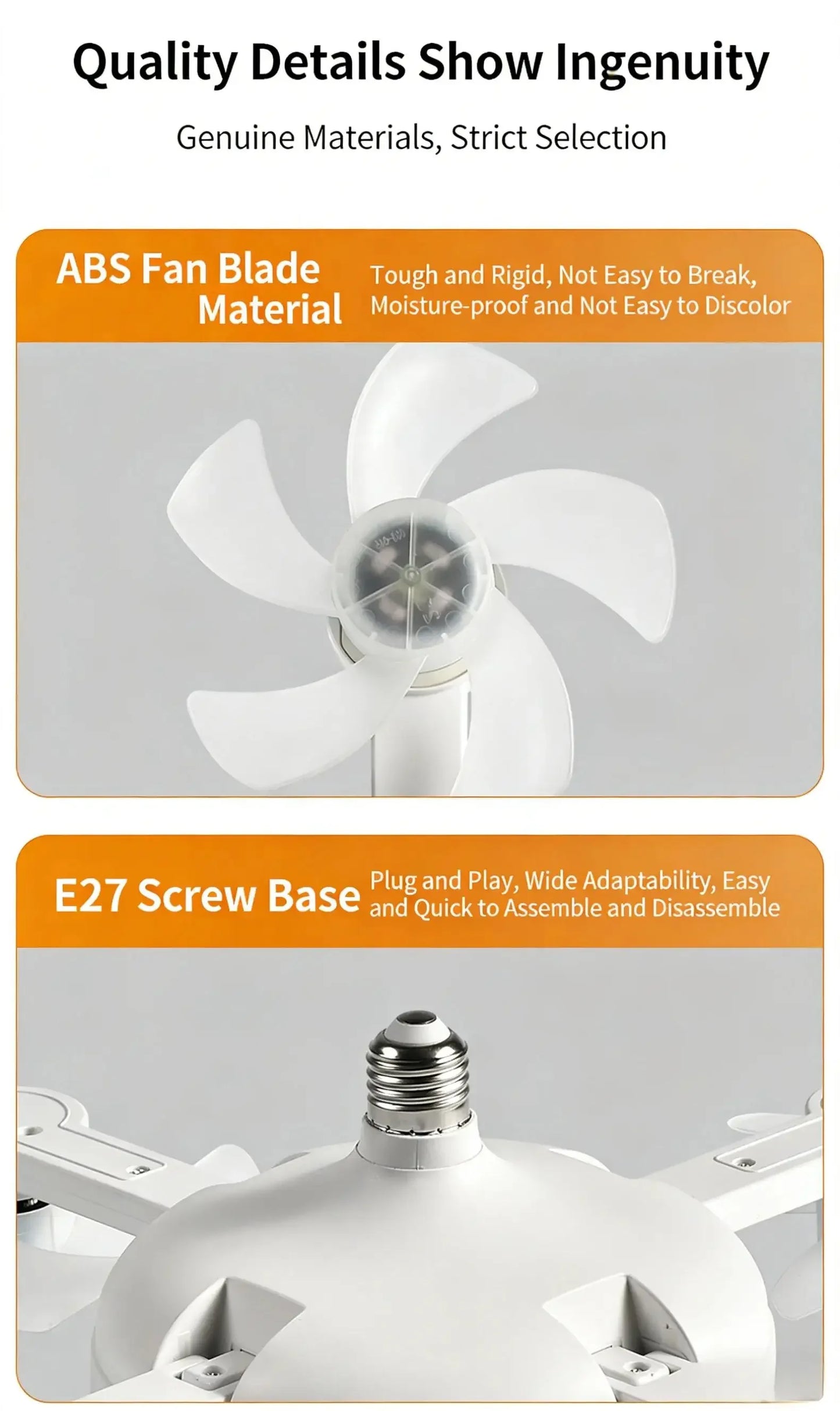E27 3 in 1 Fan Light Bulb Drone Design 3/4 Blades Remote Control Ceiling Fan Lamp AC85V-265V for Bedroom Restaurant Living Room
