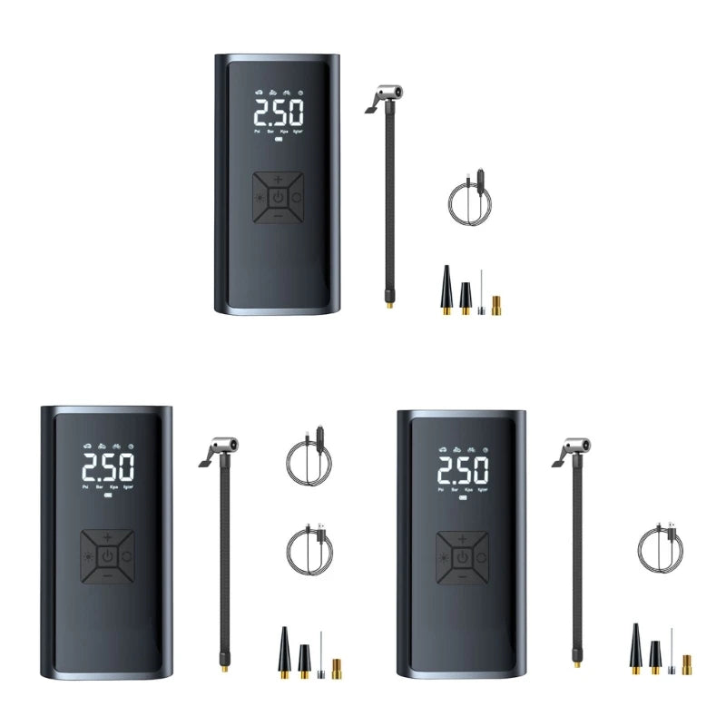 Car Jump Air Compressor Wireless Tire Inflator Digital Tire Inflator Automotive Starting Device with Light