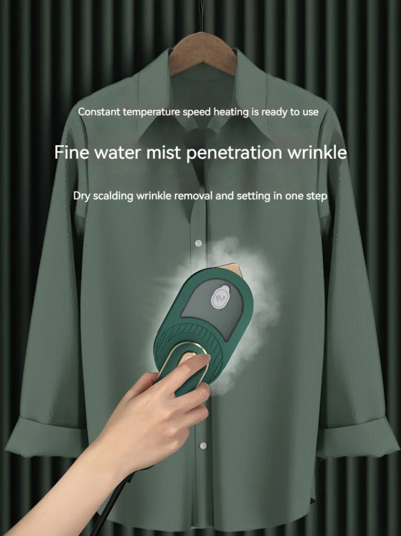 100V-230V Mini Steam Iron for clothes Travel Portable Garment Steamer Professional Home Heat Press Dry Wet Clothes Ironing 2025