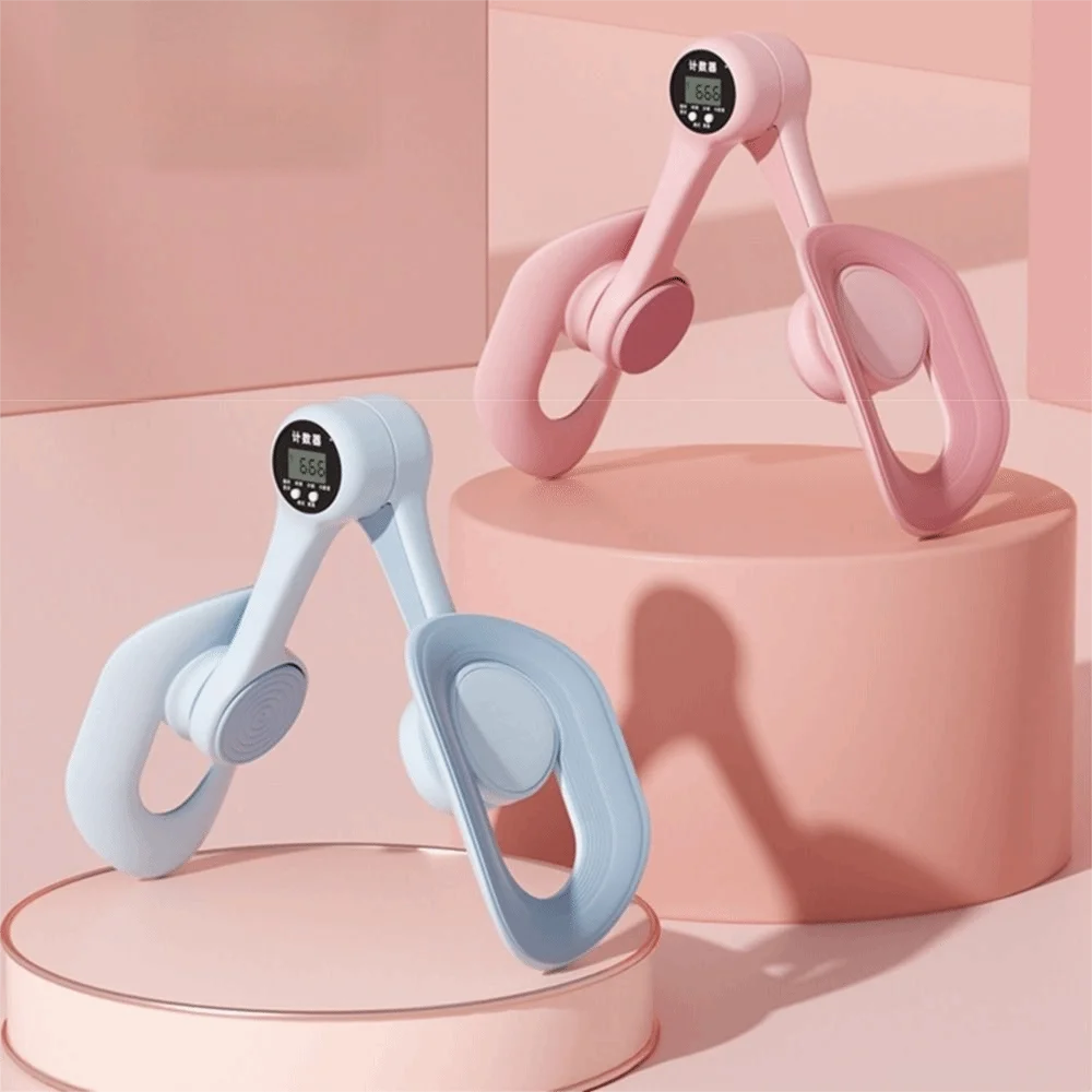 Non-Slip Thigh Master with Counter 360° Rotatable LCD Display Pelvic Floor Muscle Trainer Portable Ergonomic Shape