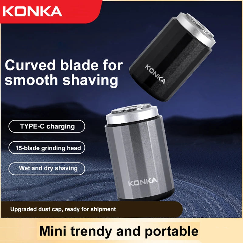 2024 NEW Type-C Rechargable Mini Portable Waterproof Electric Shaver Strong High Speed Long Endurance Suitable Wet and Dry Razor