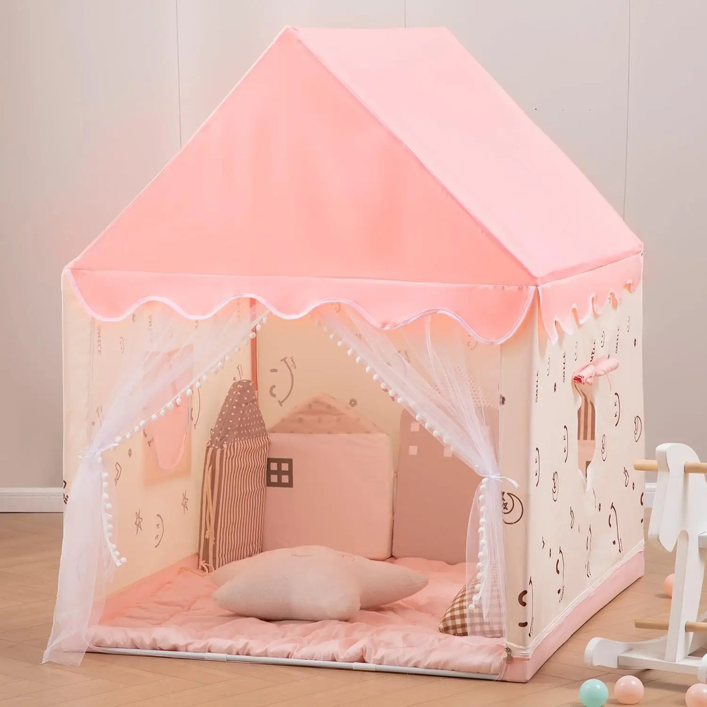 Boy Girl Indoor Princess Toy House Children Tent Cubby Kid Play Tent  Outdoor Picnic Small House Kid Birthday Gift Room Decor