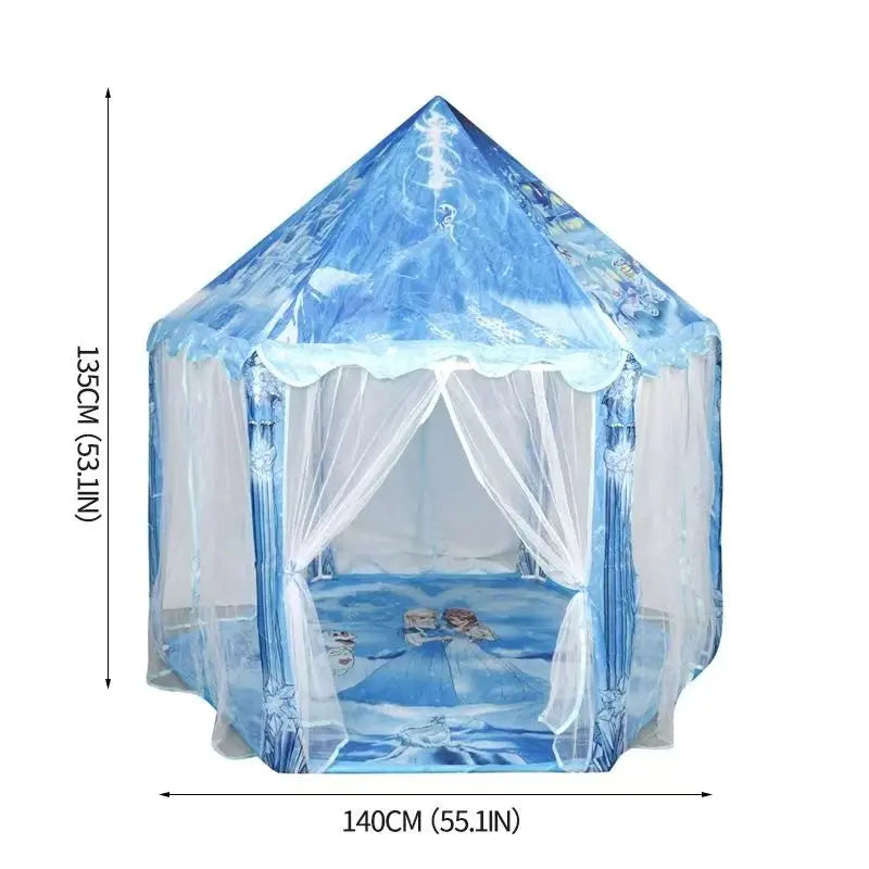 Princess Tent Girls Large Playhouse Kids Castle Play Tent Lights Toy for Children Indoor and Outdoor Play house Tipi teepee