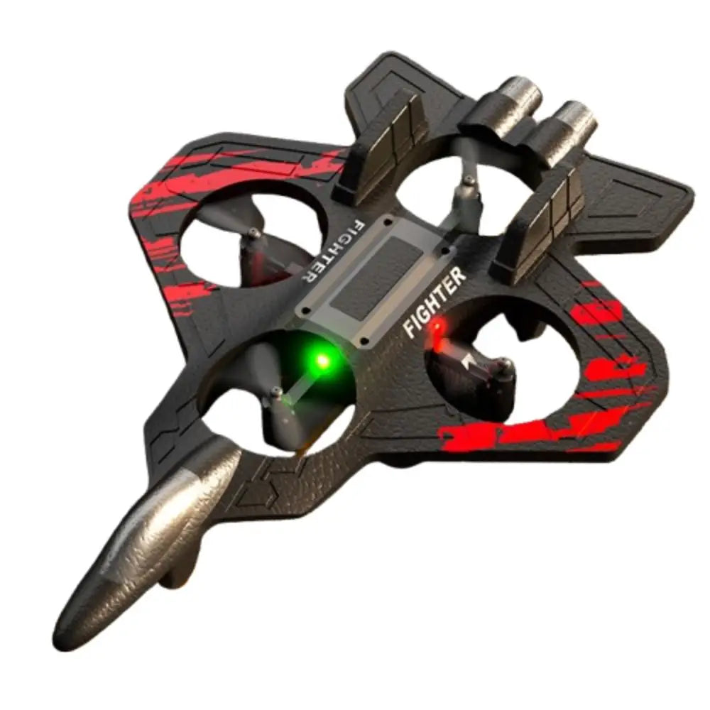 EPP Foam Remote Control Foam Fighter RC Drones Rechargeable Four Motor Helicopter Toy with Light Durable RC Hobby Jet Plane