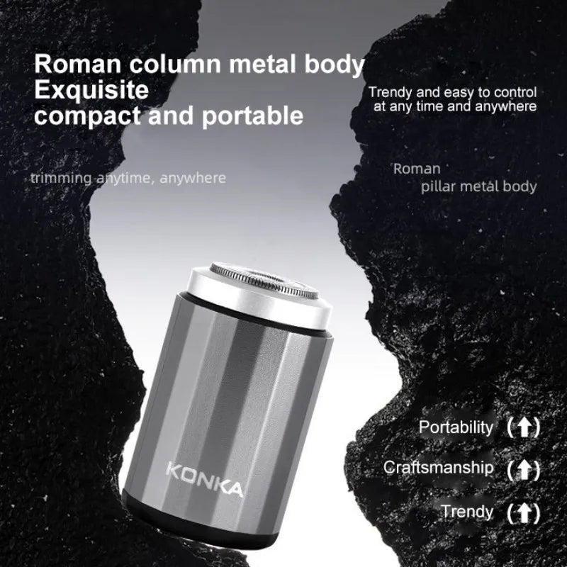 2024 NEW Type-C Rechargable Mini Portable Waterproof Electric Shaver Strong High Speed Long Endurance Suitable Wet and Dry Razor