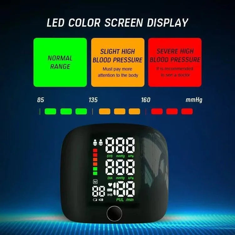 Bp Meter Tensiometer Upper Arm Digital Wrist Blood Pressure