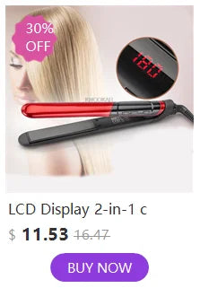 Ceramic electric plywood straight iron does not hurt hair straightening powder air bang buckle straight hair iron and ironing bo