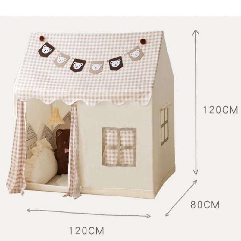 Boy Girl Indoor Princess Toy House Children Tent Cubby Kid Play Tent  Outdoor Picnic Small House Kid Birthday Gift Room Decor