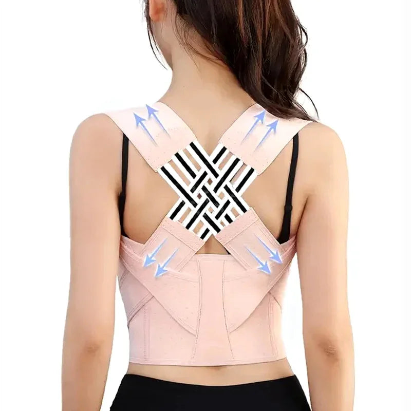 Posture Corrector for Women & Men – Adjustable Back Brace, Scoliosis & Hunchback Support, Spine Alignment