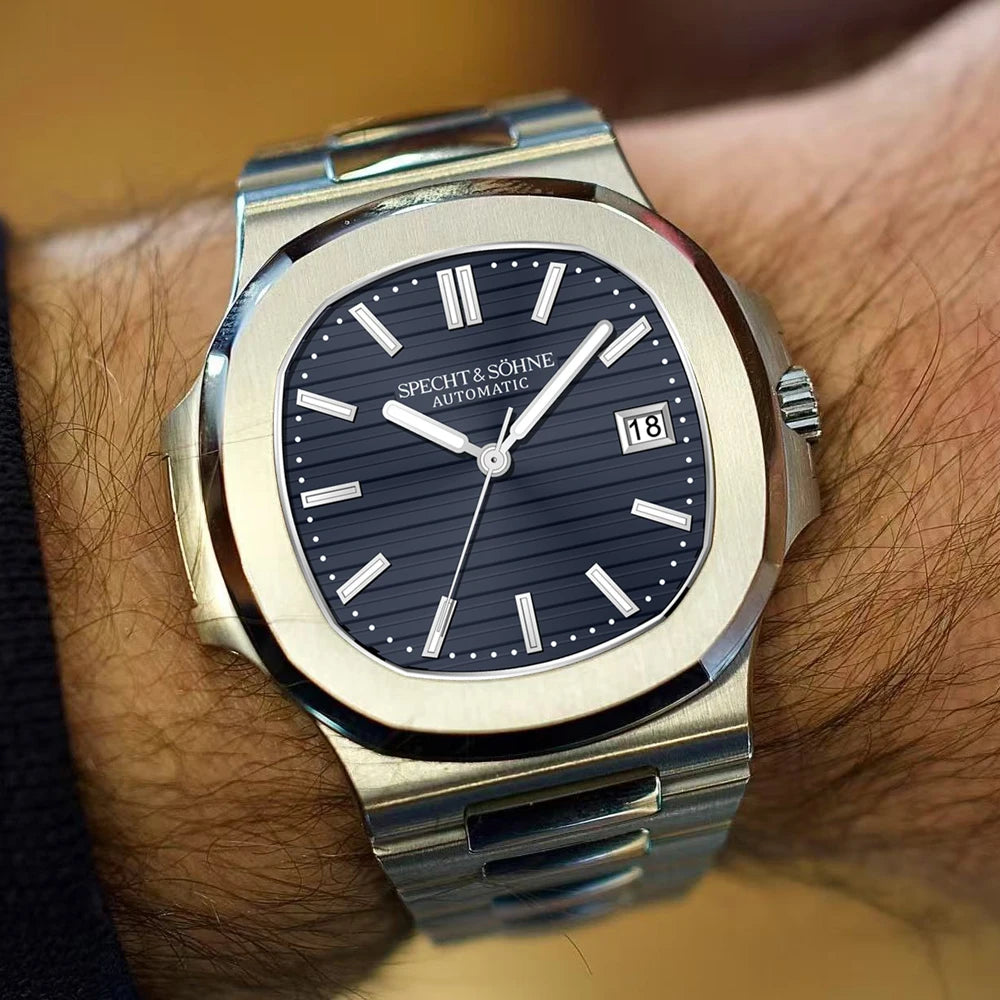 2025 Specht&Sohne New Hot Selling Men's Automatic Mechanical Watch Sapphire Crystal Stainless Steel Sports Watch Waterproof 50M