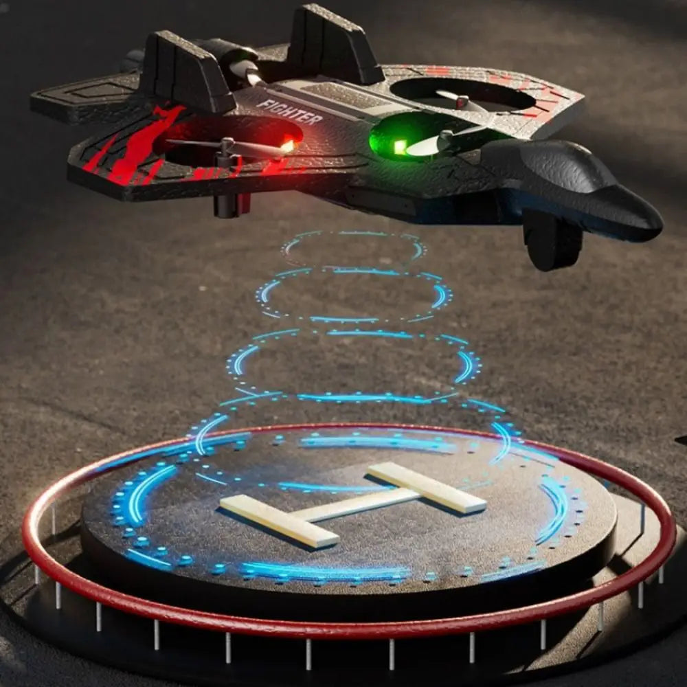 EPP Foam Remote Control Foam Fighter RC Drones Rechargeable Four Motor Helicopter Toy with Light Durable RC Hobby Jet Plane