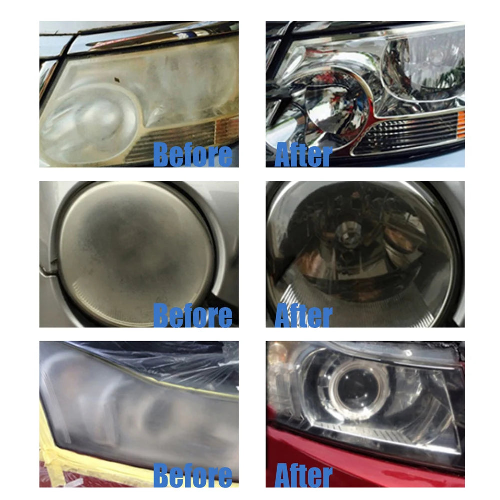 100ml Car Headlight Restoration Kit Cleans Yellow Haze Scratch Automotive Headlight Lens Restorer
