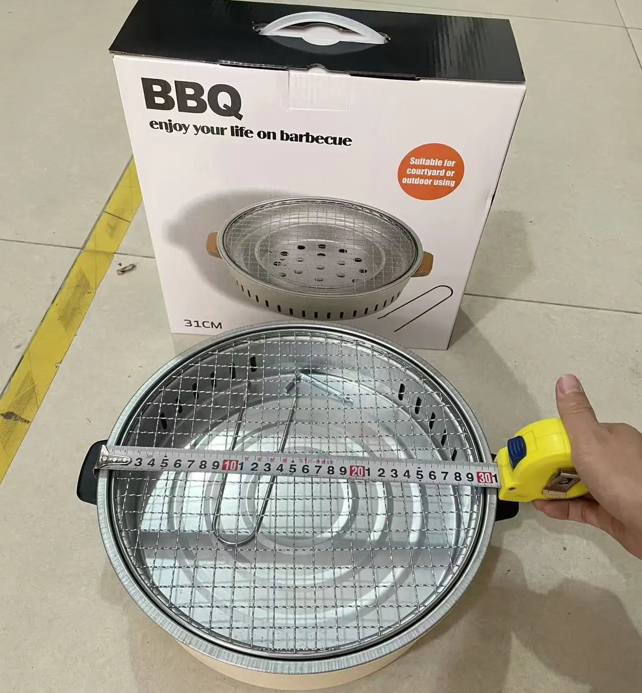 New Large BBQ Barbecue Grill Folding Portable Charcoal Outdoor Camping Picnic Burner Foldable Charcoal Camping Barbecue Oven