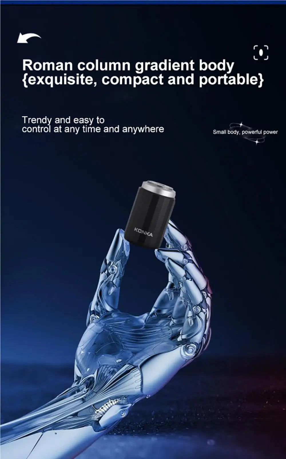 2024 NEW Type-C Rechargable Mini Portable Waterproof Electric Shaver Strong High Speed Long Endurance Suitable Wet and Dry Razor