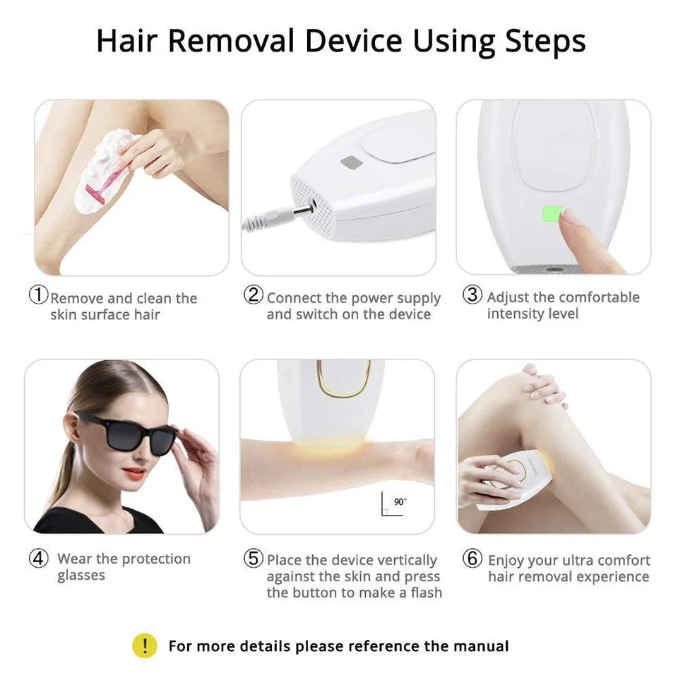 New IPL Hair Removal Laser Epilator For Women 500,000 Flash Depilator Pulses Permanent Laser Epilator Painless Hair Removal