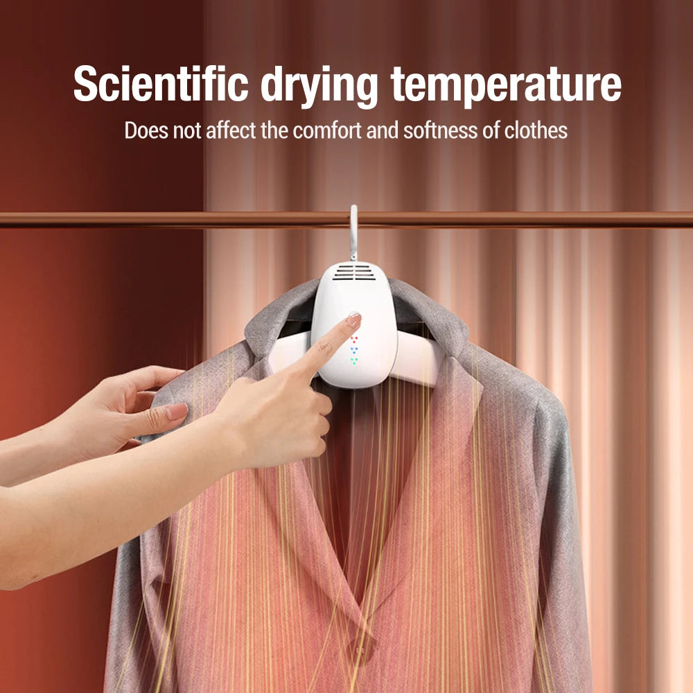 110-220V Mini Electric Portable Heated Clothes Dryer Drying Machine Shoes Clothes Drying Rack Hangers Foldable Heater